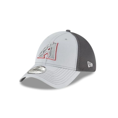 Arizona Diamondbacks Gorra | New Era MLB Grayed Out Neo 39thirty Stretch Fit Cap Mexico - Grises